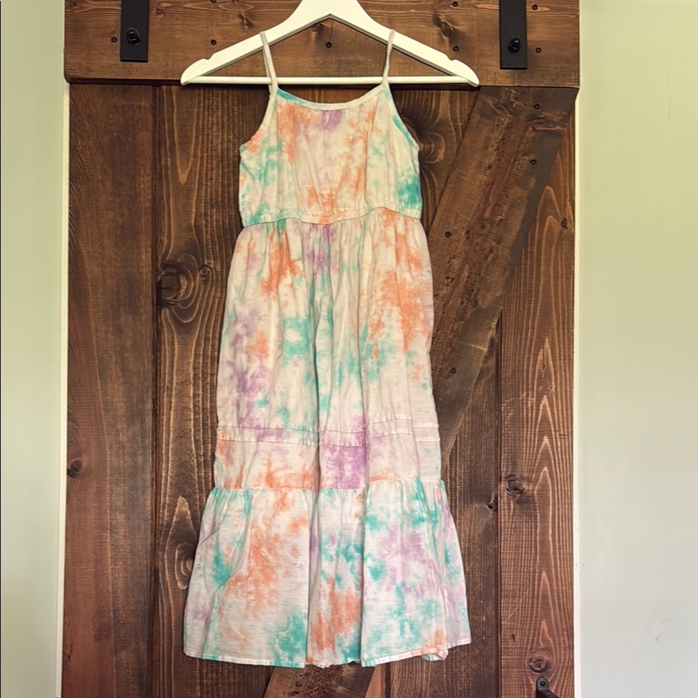 Tie-Dye Spaghetti Strap Dress for girls